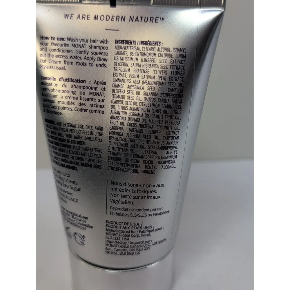 New Monat Blow Out Cream with Rejuveniqe 4 fl oz SEALED